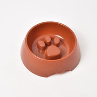 HKM-3680957 Anti-Choke Slow Feed Dog Bowl - Thickened Plastic Feeding Basin in Multiple Colors