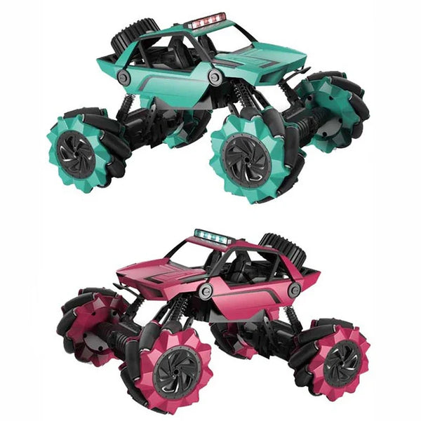 HKM-368147 All Terrain Dual Remote Control Stunt Climbing Car with Lights and Music for Kids
