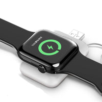 HKM-368211 Wireless Charger Power Bank for Apple Watch Series 1-5, 1000mAh Portable Battery