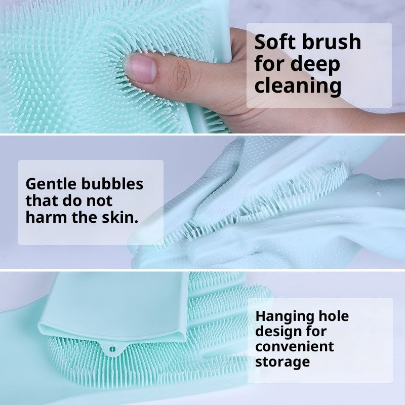 HKM-3682365 Silicone Pet Bathing Gloves Set for Dogs - 3 to 9 Pieces in Various Colors