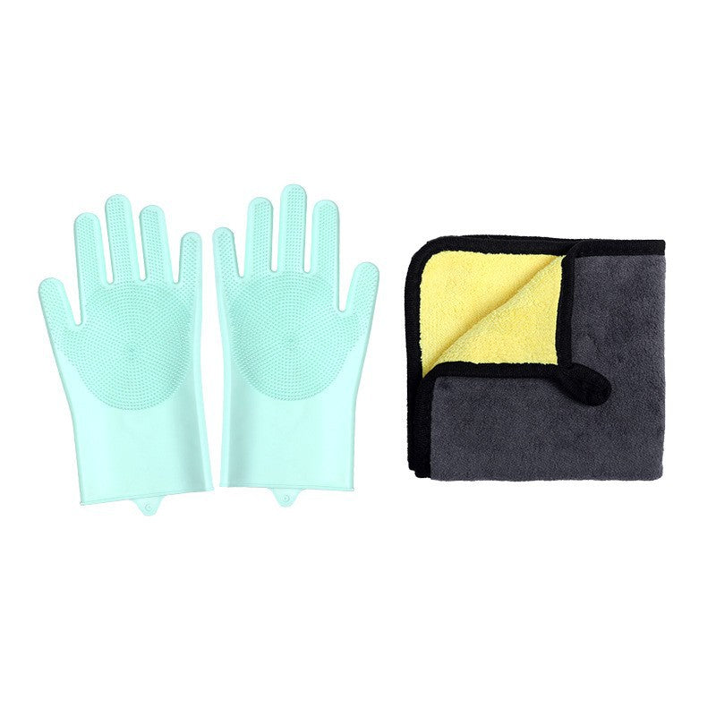 HKM-3682365 Silicone Pet Bathing Gloves Set for Dogs - 3 to 9 Pieces in Various Colors