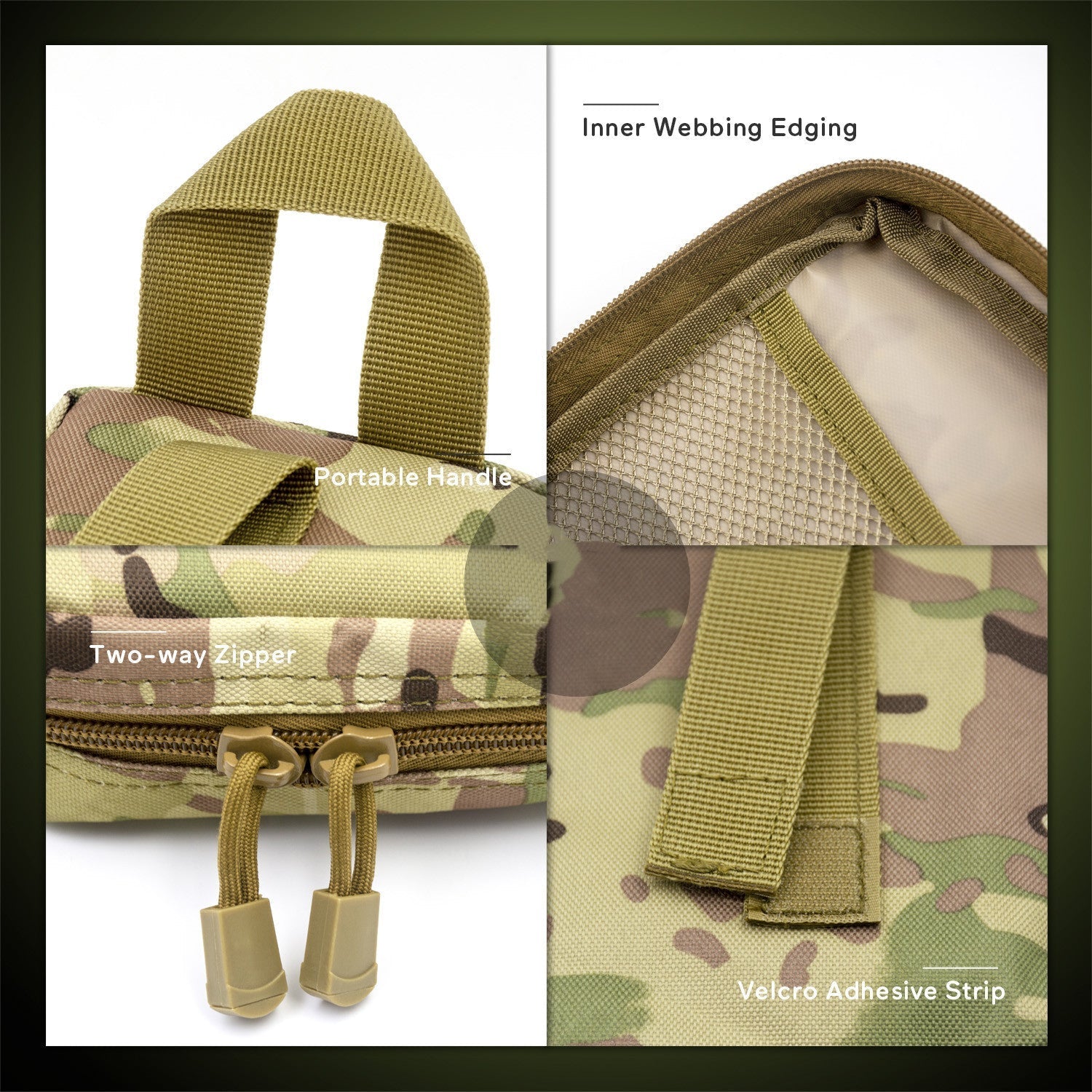 HKM-3683005 Outdoor Camouflage Dog First Aid Kit - 72 Essential Supplies for Emergency Care