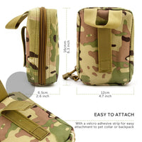 HKM-3683005 Outdoor Camouflage Dog First Aid Kit - 72 Essential Supplies for Emergency Care