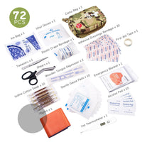 HKM-3683005 Outdoor Camouflage Dog First Aid Kit - 72 Essential Supplies for Emergency Care