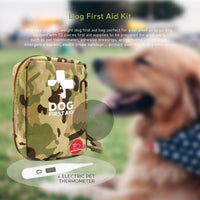 HKM-3683005 Outdoor Camouflage Dog First Aid Kit - 72 Essential Supplies for Emergency Care