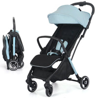 HKM-368339 Lightweight One-Hand Folding Aluminium Frame Stroller Baby Carriage Pushchair