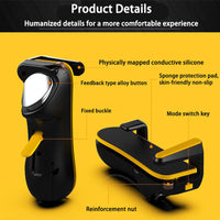 HKM-368467 Gamepad Tablet Accessory with Chicken Handle for Smartphones - Force Feedback Compatible with Elite Games