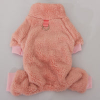 HKM-3687101 Double-Sided Velvet Pet Dog Clothing for Autumn and Winter with High Collar and Towing Ring