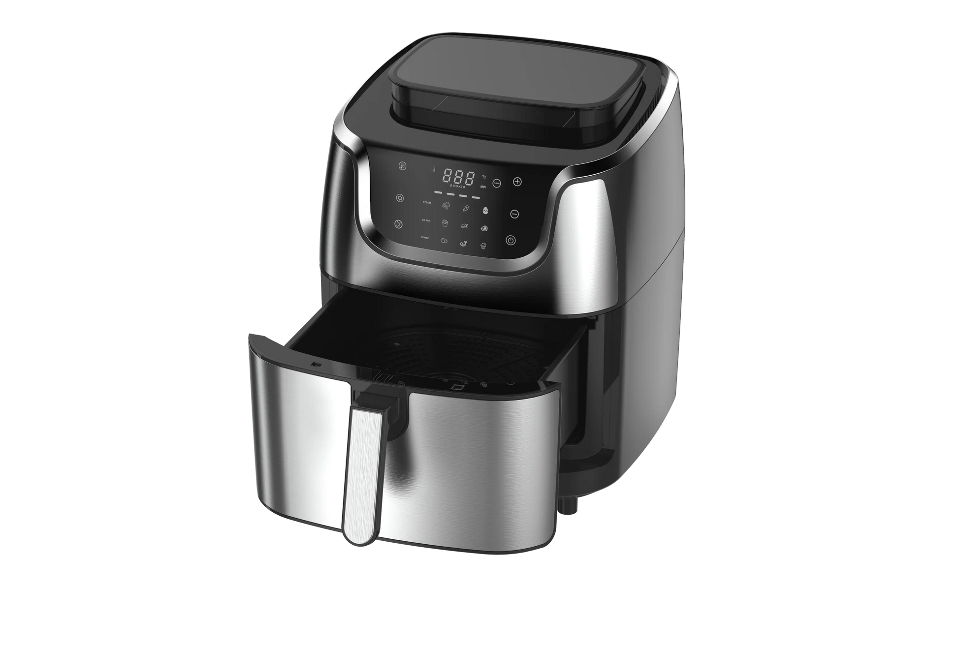 HKM-368723 6.5L Air Fryer with Double Stacking Capability - Oil-Free Cooking Appliance for Smart Home Use