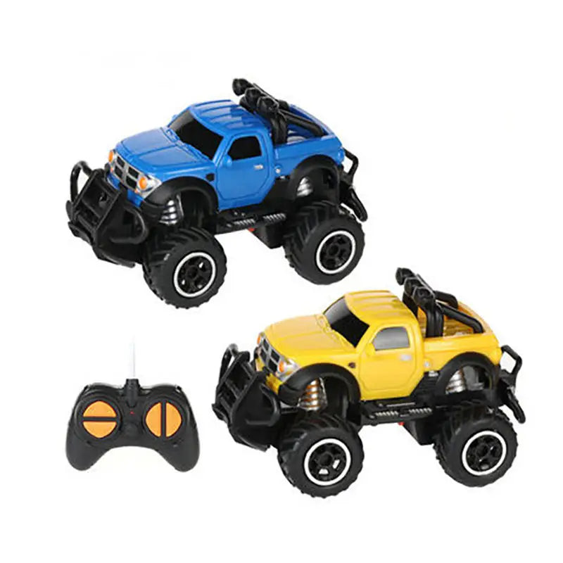 HKM-368723 Mini Remote Control Car Toy for Kids - Cartoon Design, 4 Channel Operation, 50m Range, Perfect Gift for Ages 5+