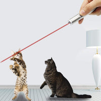 HKM-3687357 Stainless Steel Laser Cat Toy with Light Function