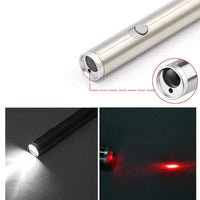 HKM-3687357 Stainless Steel Laser Cat Toy with Light Function