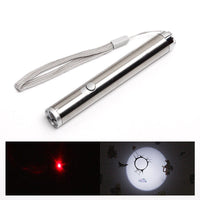 HKM-3687357 Stainless Steel Laser Cat Toy with Light Function