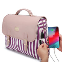 HKM-368851 Spacious 15.6 Inch Laptop Shoulder Bag for Women – Stylish Office Handbag and Large Satchel for Commuting