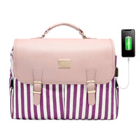 HKM-368851 Spacious 15.6 Inch Laptop Shoulder Bag for Women – Stylish Office Handbag and Large Satchel for Commuting
