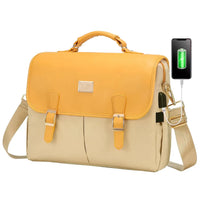HKM-368851 Spacious 15.6 Inch Laptop Shoulder Bag for Women – Stylish Office Handbag and Large Satchel for Commuting