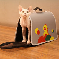 HKM-3688765 Portable Foldable Cat Shoulder Bag in Oxford Cloth with Fun Designs