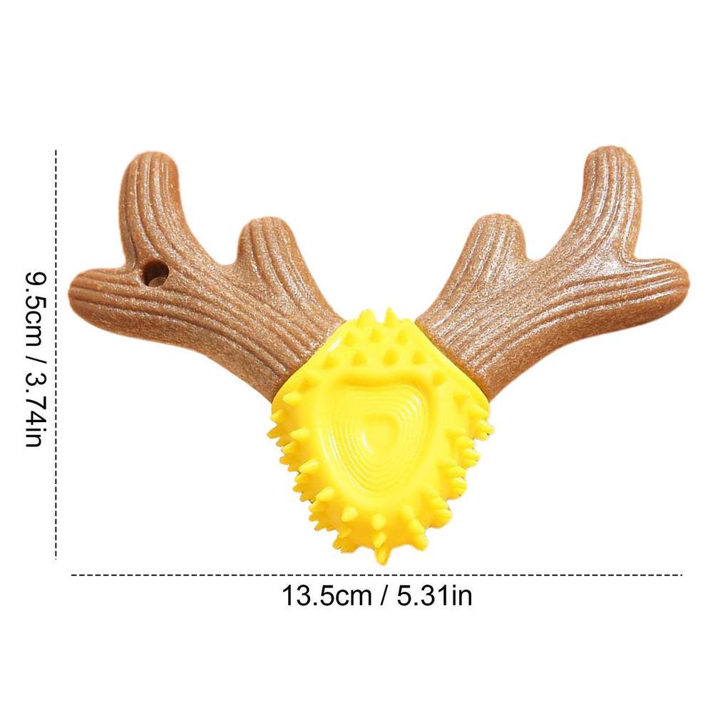 HKM-3689789 Durable Deer Antler Molar Stick for Dogs - Teeth Cleaning Pet Toy