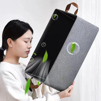 HKM-369043 Foldable Fabric Clothes Storage Box with Steel Frame for Wardrobe Organization