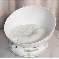 HKM-3690557 Semi-Closed Multifunctional Cat Nest - Durable ABS and PP Resin Design