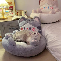 HKM-3692349 Cozy Universal Warm Pet Bed for Cats in Various Colors and Sizes