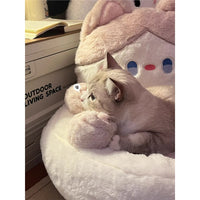 HKM-3692349 Cozy Universal Warm Pet Bed for Cats in Various Colors and Sizes