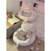 HKM-3692349 Cozy Universal Warm Pet Bed for Cats in Various Colors and Sizes