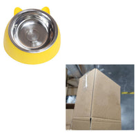 HKM-3692477 200ml Stainless Steel Pet Bowl with Oblique Mouth in Various Colors