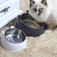 HKM-3692477 200ml Stainless Steel Pet Bowl with Oblique Mouth in Various Colors