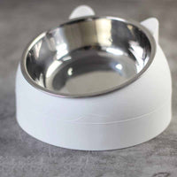 HKM-3692477 200ml Stainless Steel Pet Bowl with Oblique Mouth in Various Colors