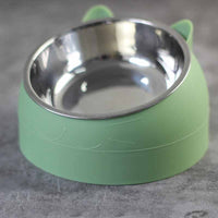 HKM-3692477 200ml Stainless Steel Pet Bowl with Oblique Mouth in Various Colors