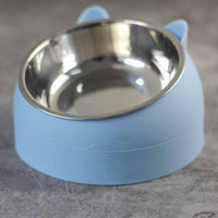 HKM-3692477 200ml Stainless Steel Pet Bowl with Oblique Mouth in Various Colors
