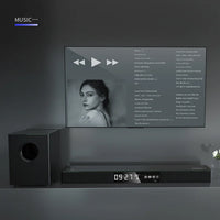 HKM-369299 120W 2.1CH Stereo Sound Bar with Subwoofer and 3D Surround Sound for TV