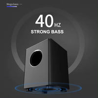 HKM-369299 120W 2.1CH Stereo Sound Bar with Subwoofer and 3D Surround Sound for TV