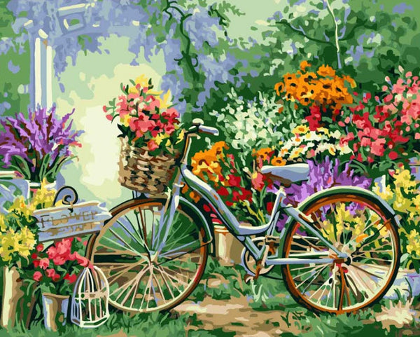 HKM-369299 Paint by Numbers: Greenery Design, 40x50 cm Canvas