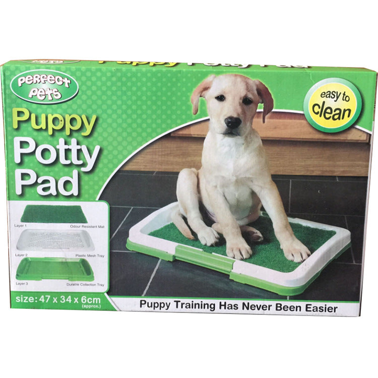 HKM-3694141 Indoor Pet Cushion Toilet - Durable Plastic Design, 47.5 x 34.5 x 6.5 cm