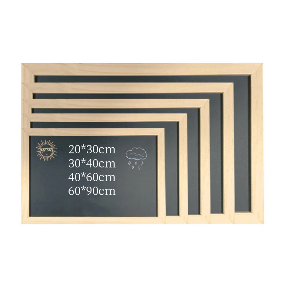 HKM-369427 Single-Sided Wooden Chalkboard for Children and Home Use