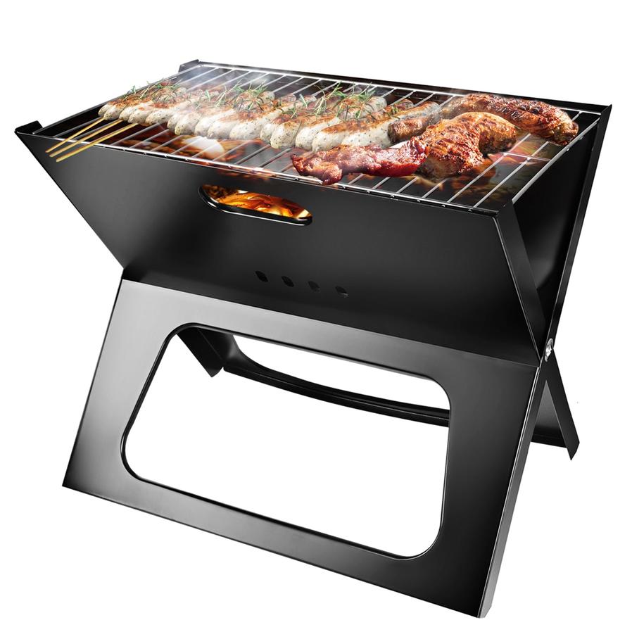 HKM-369491 Portable Foldable Charcoal BBQ Grill for Camping and Outdoor Use