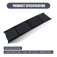 HKM-3695549 Large Folding Dog Ramp for Cars and SUVs, Non-Slip Surface, Up to 250lbs, Portable Pet Steps for Medium & Large Dogs