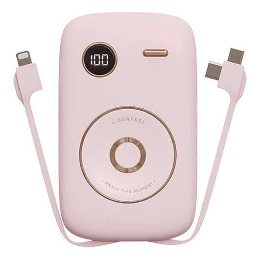 HKM-369683 Retro Portable Power Bank 10000mAh with Multi-U Port Output - Soft Case Polymer Lithium Ion Battery, Compact Size, Available in Multiple Colors