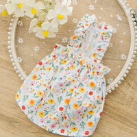 HKM-3697853 Floral Cotton Cat Halter Vest Skirt - Princess Style, Multiple Sizes Available