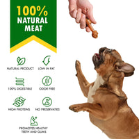 HKM-3698109 Peanut Butter Bones with Cranberry for Dogs - Rawhide-Free Chew Treats, Healthy Collagen Snacks for All Life Stages