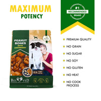 HKM-3698109 Peanut Butter Bones with Cranberry for Dogs - Rawhide-Free Chew Treats, Healthy Collagen Snacks for All Life Stages