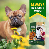 HKM-3698109 Peanut Butter Bones with Cranberry for Dogs - Rawhide-Free Chew Treats, Healthy Collagen Snacks for All Life Stages