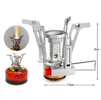 HKM-369811 Compact Portable Gas Stove for Camping and Hiking with Storage Box