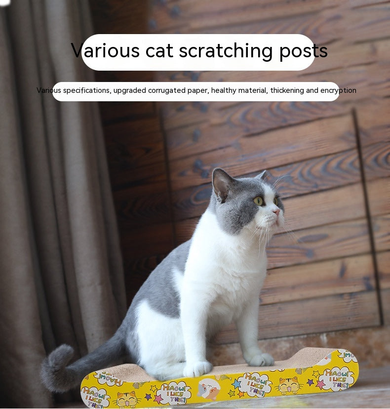 HKM-3698237 Multi-Shape Corrugated Paper Cat Scratch Board for Interactive Play
