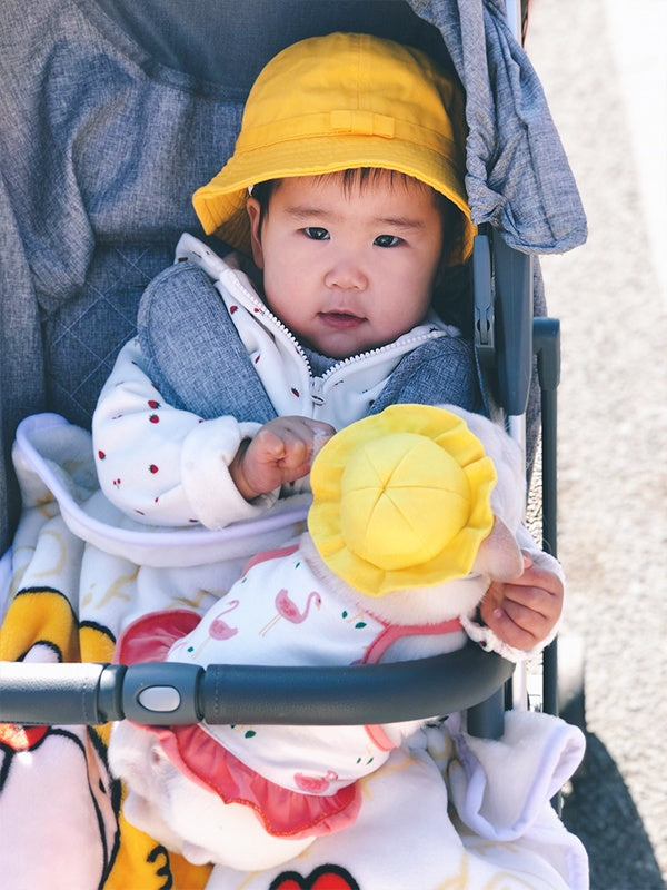 HKM-3698621 Cute Fisherman Hat for Pets - Two Sizes Available, Adjustable Canvas with Elastic Straps