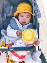 HKM-3698621 Cute Fisherman Hat for Pets - Two Sizes Available, Adjustable Canvas with Elastic Straps