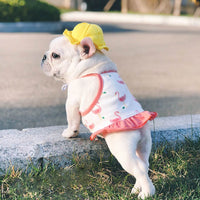 HKM-3698621 Cute Fisherman Hat for Pets - Two Sizes Available, Adjustable Canvas with Elastic Straps