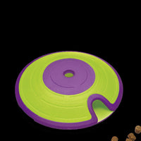HKM-3698877 Interactive Flying Saucer Dog Toy for Food Dispensing - Purple, Durable ABS Material